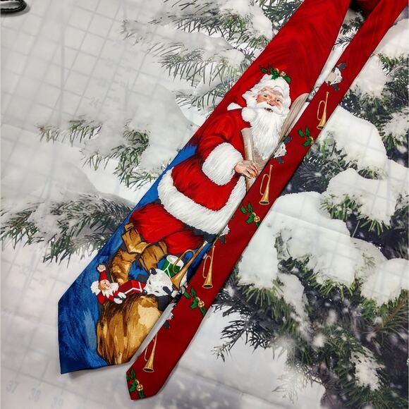Hallmark Design Collection Santa Necktie - Picture 2 of 3